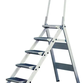 Krause Klapptreppe Stabilo 1 x 5 Stufen mit Haltebügel Arbeitshöhe 3,15 m