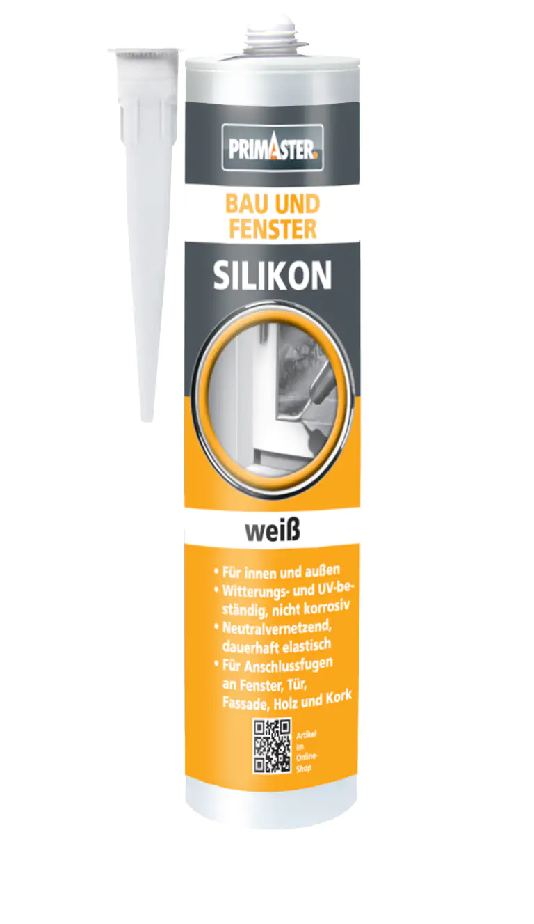 Primaster Bau und Fenster Silikon weiß 310 ml