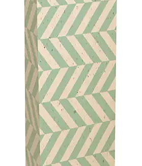 Braun & Company Geschenktragetasche Fischgrät Graspapier 9 x 36 x 7 cm