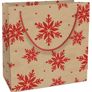 Braun & Company Geschenktasche Recycling Kristalle rot 20 x 21 x 8 cm