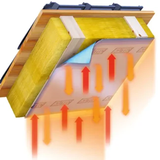 ICUTEC Energiespardampfsperre 25 x 2 = 50  silber-blau