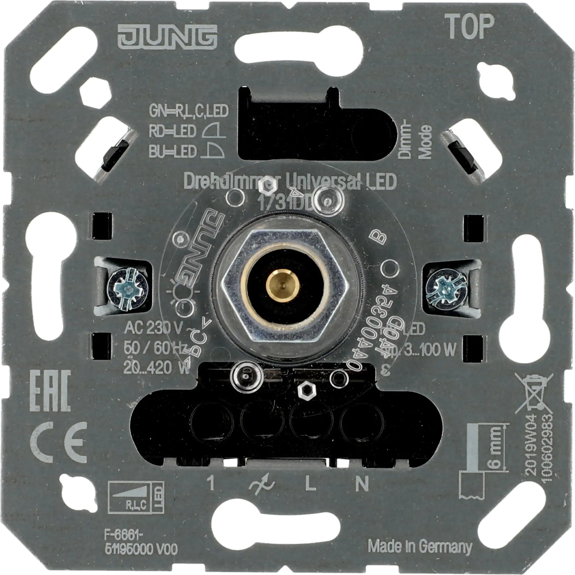 Jung LED Dimmer Dreh-Ausschalter, 1731DD