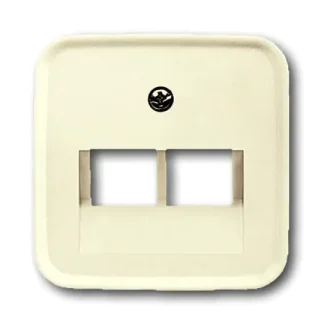 Busch-Jaeger UAE-Abdeckung 2-fach Duro 2000 SI, weiß, 1803-02-212