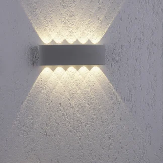 Paul Neuhaus LED Außen-Wandleuchte Carlo silber 28 x 7 cm Up & Down