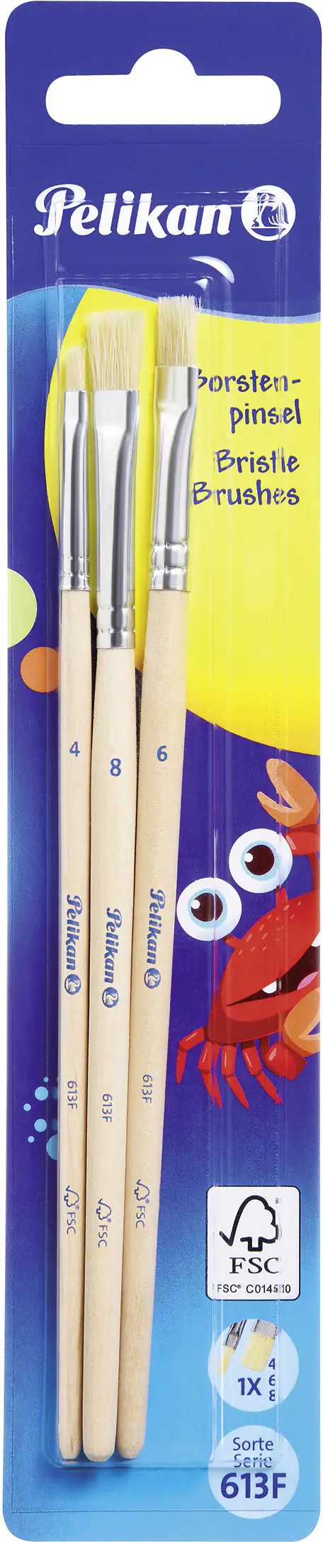 Pelikan Borstenpinsel S613F/4/6/8