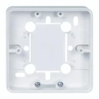 ELSO Geräteträger flach 20mm Renovierung reinweiß, Aufputz, 504104