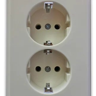ELSO Steckdose 2-fach 515410 Renovierung, perlweiß
