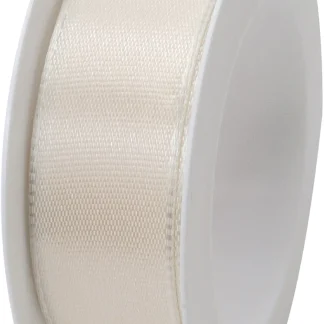 Braun & Company Band mit Draht creme 25 mm x 2,5 m