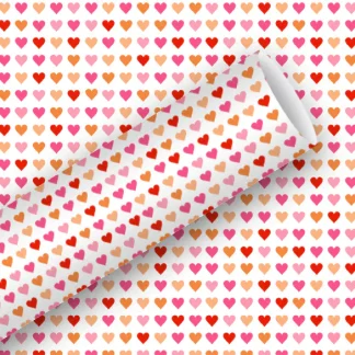 Braun & Company Geschenkpapier Kollektion Heart to Heart rot 2 m x 70 cm