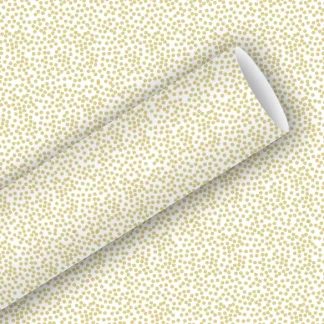 Braun & Company Geschenkpapier Kollektion Alu Minidots gold 1,5 m x 70 cm
