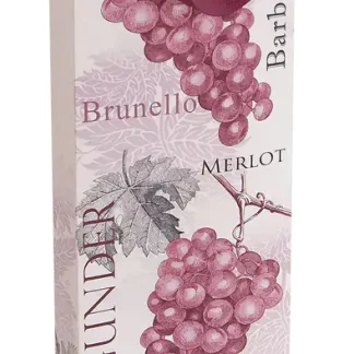 Braun & Company Geschenktragetasche Flasche Merlot 12 x 37 x 8 cm