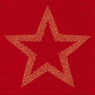 Braun & Company Servietten Motiv Avantgarde Briliant Star rot 33 x 33 cm - 20er Pack