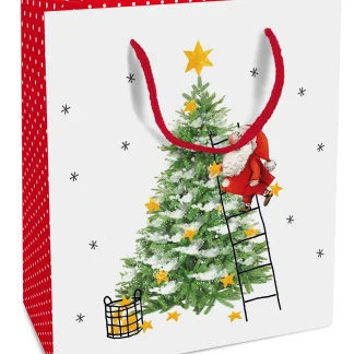 Braun & Company Geschenktragetasche X-Mas Eve 18 x 21 x 8 cm