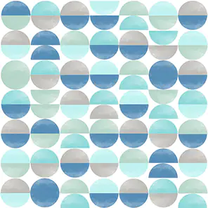 Braun & Company Servietten Motiv Soft Circles aqua 33 x 33 cm - 20er Pack