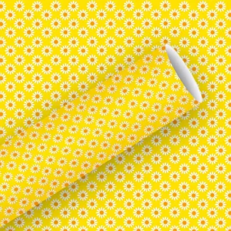 Braun & Company Geschenkpapier Kollektion Rosina gelb 2 m x 70 cm