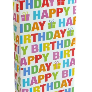 Braun & Company Geschenktragetasche Colour Birthday 12 x 37 x 8 cm