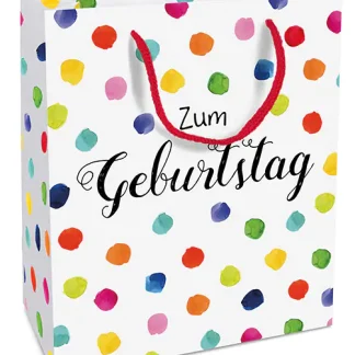 Braun & Company Geschenktragetasche Happy Dots 18 x 21 x 8 cm