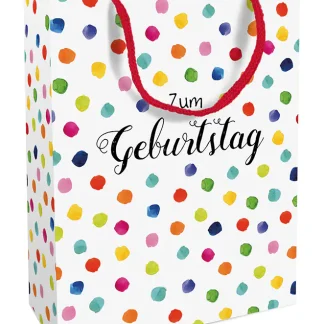 Braun & Company Geschenktragetasche Happy Dots 25 x 33 x 11 cm