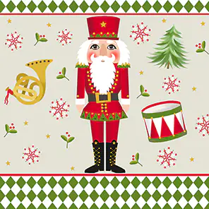 Braun & Company Servietten Motiv Atelier Nutcracker 33 x 33 cm - 20er Pack