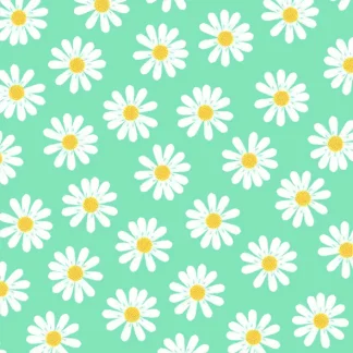 Braun & Company Servietten Motiv Dancing Daisies mint 33 x 33 cm - 20er Pack
