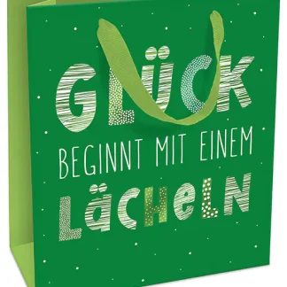Braun & Company Geschenktasche Lächeln 18 x 21 x 8 cm