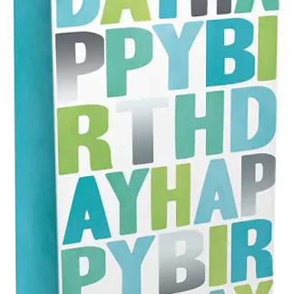 Braun & Company Geschenktasche Birthday aqua 12 x 36 x 8 cm