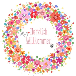 Braun & Company Servietten Herzlich Willkommen 33 x 33 cm - 20er Pack