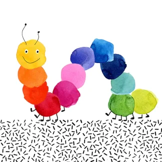Braun & Company Servietten bunte Raupe 33 x 33 cm - 20er Pack