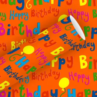 Braun & Company Geschenkpapier Kollektion Pop Birthday 2 m x 70 cm
