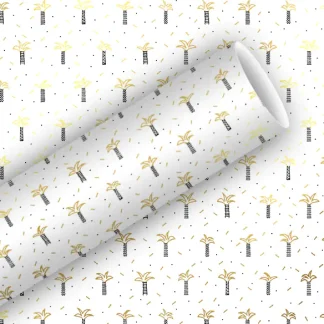 Braun & Company Geschenkpapier Kollektion Beverly Hills weiß 1,5 m x 70 cm