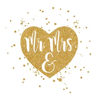 Braun & Company Servietten Motiv Wedding Heart 25 x 25 cm - 20er Pack