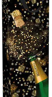 Braun & Company Geschenktragetasche Champagnerfest 12 x 37 x 8 cm