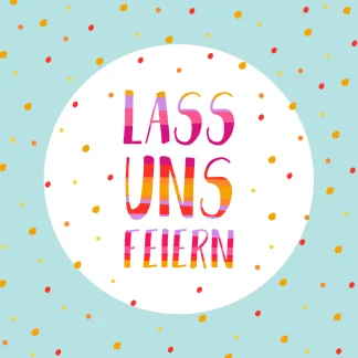 Braun & Company Servietten Motiv Lass uns feiern 33 x 33 cm - 20er Pack