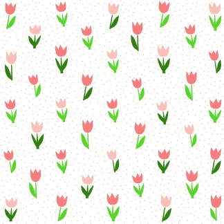 Braun & Company Servietten Motiv Minitulips rosa 33 x 33 cm - 20er Pack