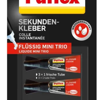 Pattex Sekundenkleber Mini Trio 3x 1 g