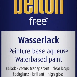Belton free Lackspray Acryl-Wasserlack 400 ml Klarlack hochglanz