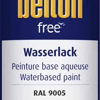 Belton free Lackspray Acryl-Wasserlack 400 ml tiefschwarz hochglanz