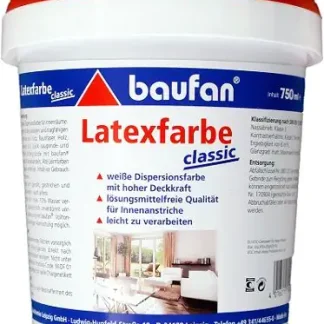 Baufan Latexfarbe classic 750 ml weiß