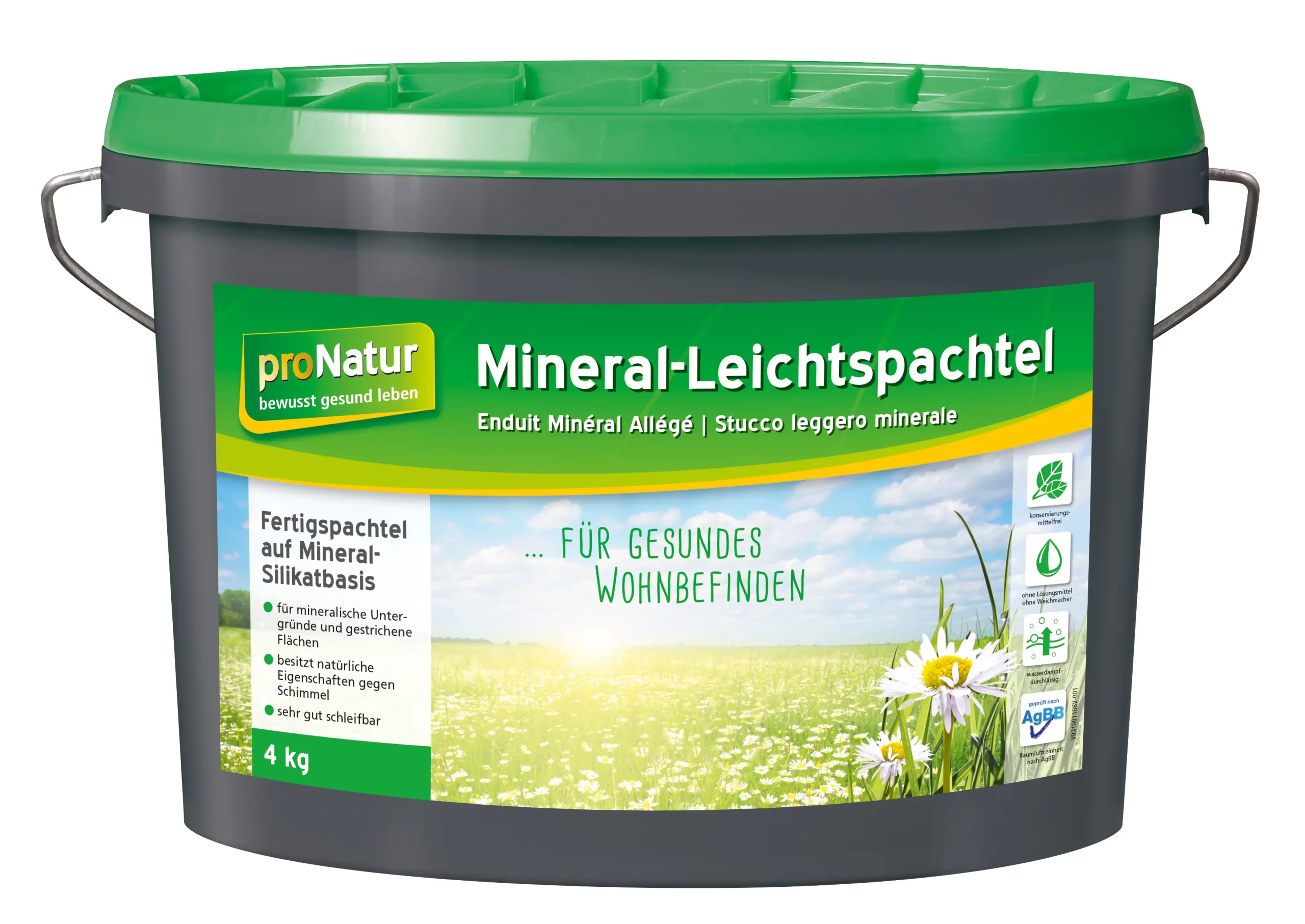 proNatur Mineral-Leichtspachtel 4 kg