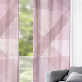 Neusser Collection Ösenschal Grafik rose, 135 x 245 cm
