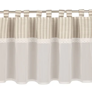 Neusser Collection Schlaufenpanneau Serafina grau, 45 x 135 cm