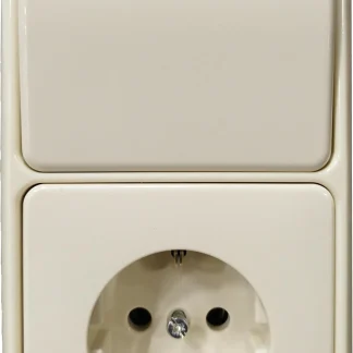 Jung Schutzkontaktsteckdose ST550/CD500, cremeweiß, CD1520