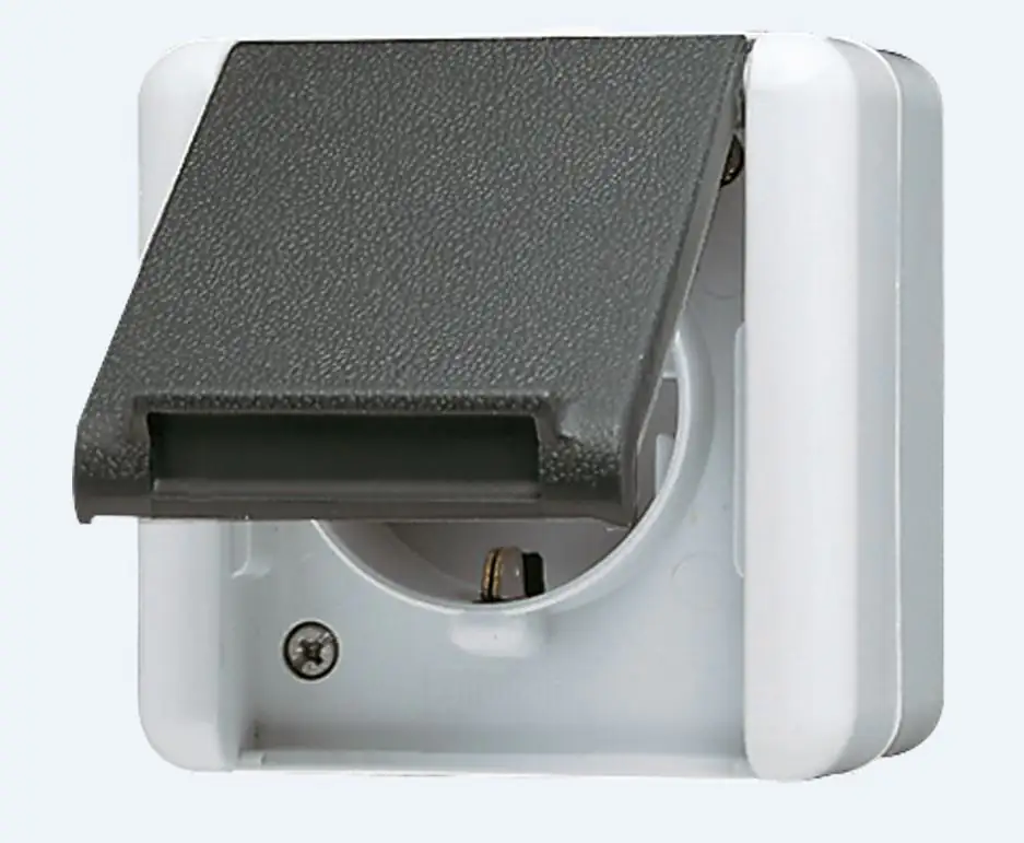 Jung WG800 Steckdose grau, Jung