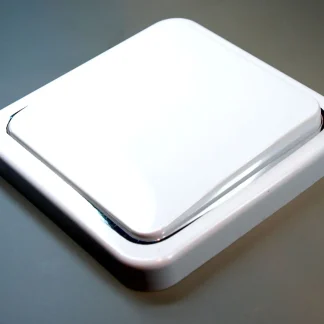 Taster reinweiß/chrom