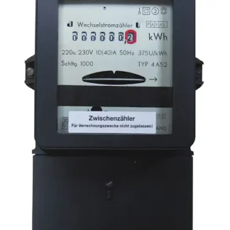 Wechselstromzähler 10/30A Zwischenstecker ungeeicht, regeneriert, genullt