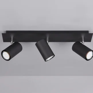 Trio Leuchten 3er Spot Marley GU10, schwarz matt
