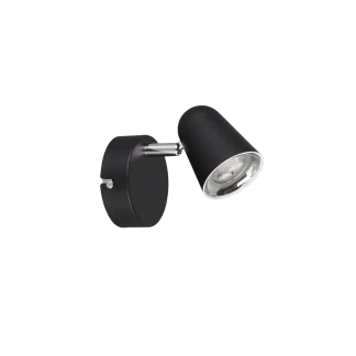 Reality Leuchten 1er LED Spot Toulouse schwarz matt