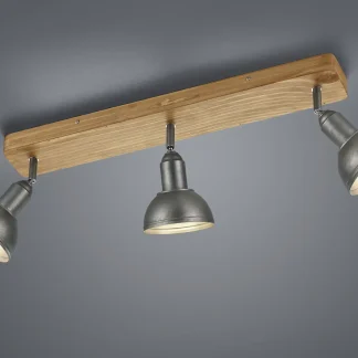 Trio Leuchten 3er Spot Delhi nickel antik