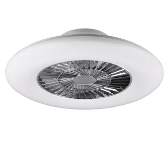 Reality Leuchten LED-Deckenleuchte VISBY mit Ventilator Sternenhimmel