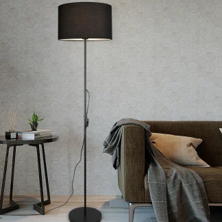 Reality Leuchten Stehleuchte Tarkin schwarz E 27 max. 42 W